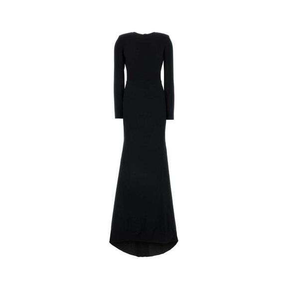 GUCCI Long Sleeve Gown Women BLACK Dresses
